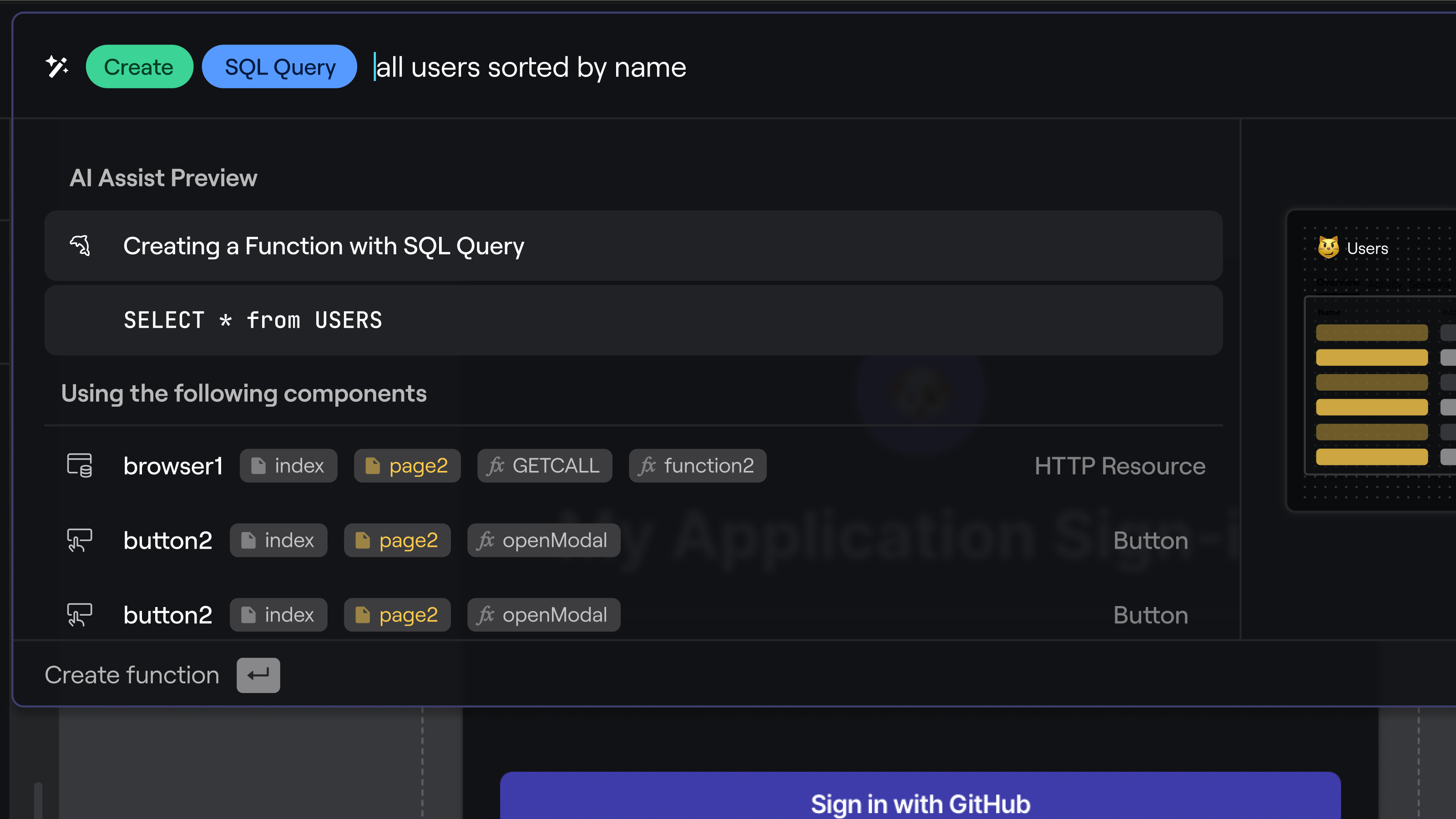 Omnibar with AI suggestions