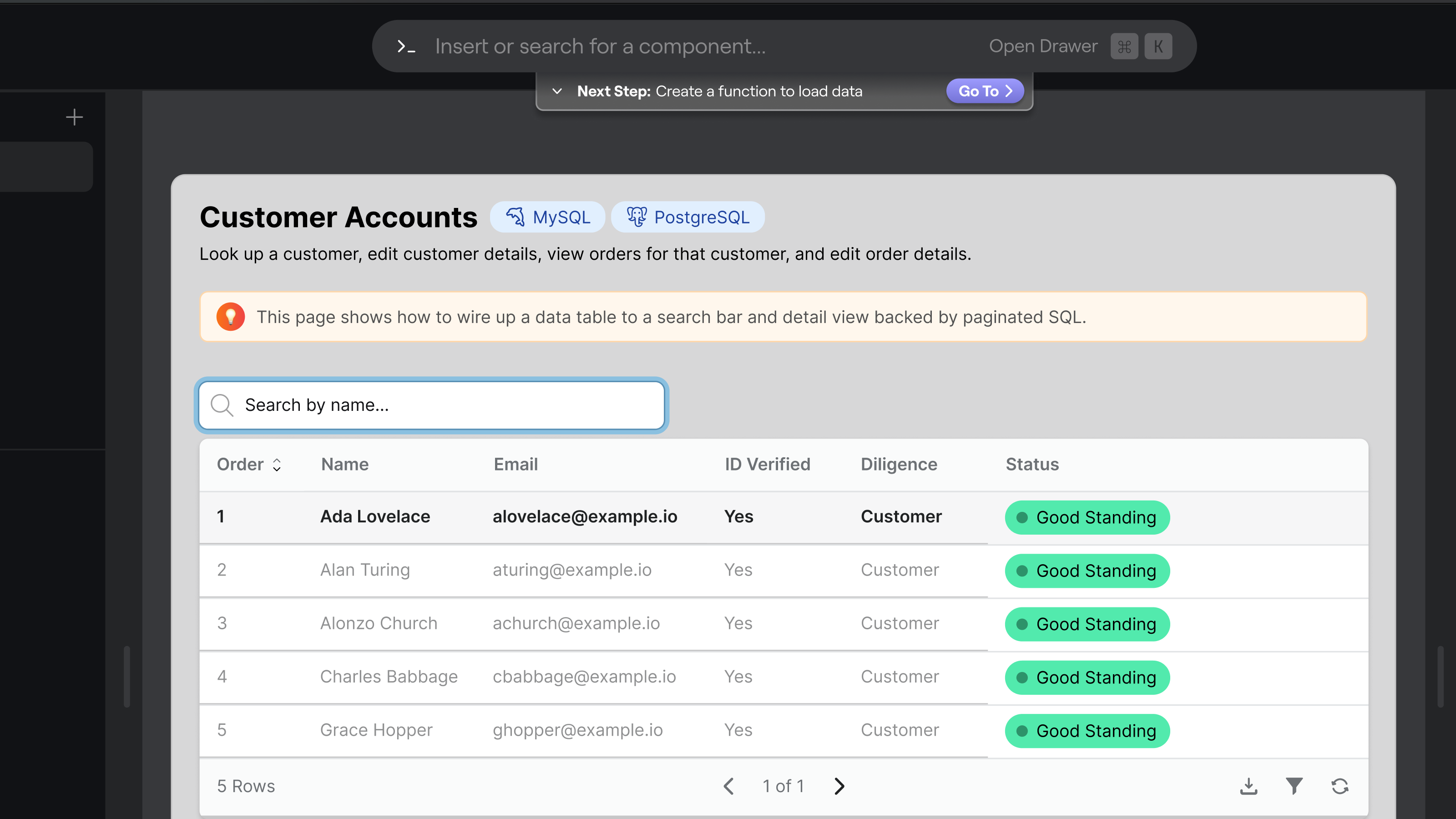Dynaboard — after onboarding