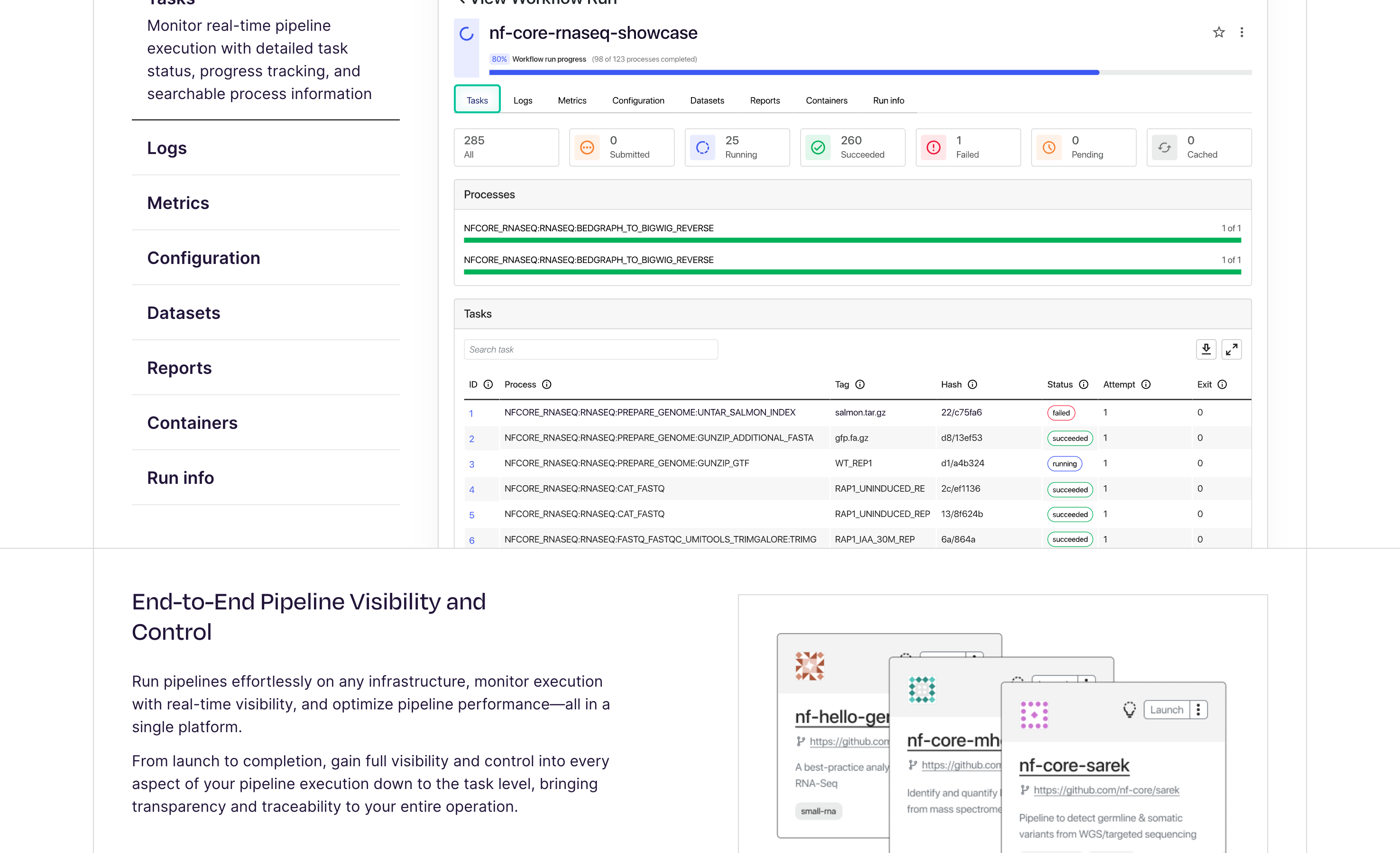 seqera.io — platform page